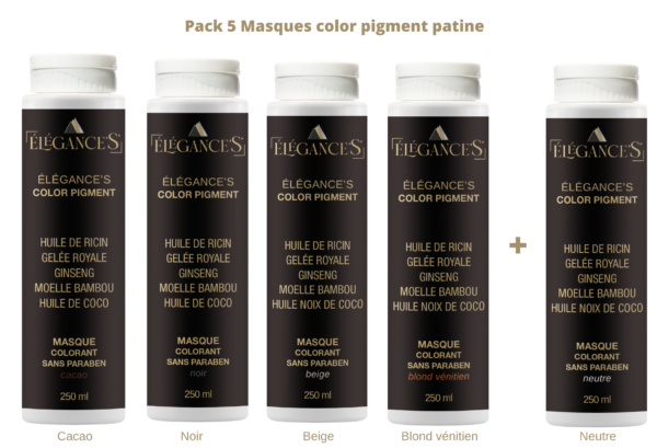 PACK 4+1 Neutre Offert Patines Color Pigment  250ml
